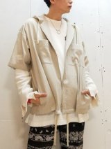 残りわずかです！KIIT(キート) Li/C TWILL S/SLEEVE HOODIE OVER SHIRT KII-Y96-A-302！