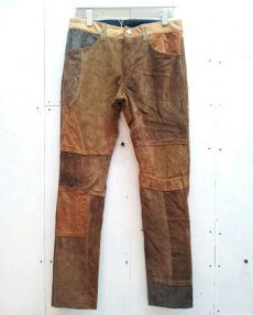 画像1: children of the discordance(チルドレンオブザディスコーダンス) PATCH LEATHER PANTS 16SS-COTDPT-002(B) (1)