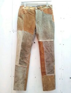 画像1: children of the discordance(チルドレンオブザディスコーダンス) PATCH LEATHER PANTS 16SS-COTDPT-002(C) (1)