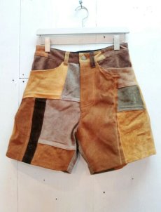 画像1: children of the discordance(チルドレンオブザディスコーダンス) PATCH LEATHER SHORTS 17SS-COTDPT-006 (1)