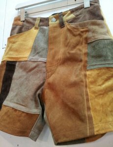 画像2: children of the discordance(チルドレンオブザディスコーダンス) PATCH LEATHER SHORTS 17SS-COTDPT-006 (2)