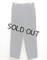 KIIT(キート)POWDER WOOL MELTON WIDE TROUSERS KIB-98-102(BLK) 