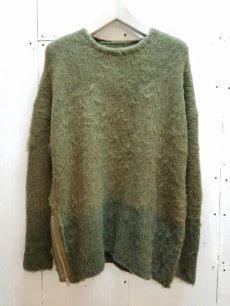 画像1: children of the discordance(チルドレンオブザディスコーダンス) ALPACA GRADUATION BIG KNIT 16AW-COTDNT-002(OLV) (1)