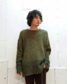 画像4: children of the discordance(チルドレンオブザディスコーダンス) ALPACA GRADUATION BIG KNIT 16AW-COTDNT-002(OLV) (4)