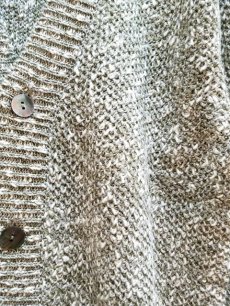 画像3: KIIT(キート) MIX SLAB YARN KNIT CARDIGAN KIC-K97-015 (KHA x GRY) (3)