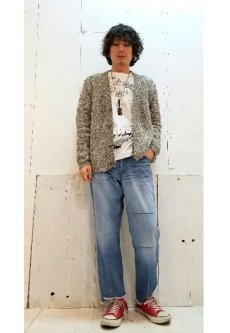 画像5: KIIT(キート) MIX SLAB YARN KNIT CARDIGAN KIC-K97-015 (KHA x GRY) (5)