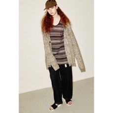 画像6: KIIT(キート) MIX SLAB YARN KNIT CARDIGAN KIC-K97-015 (KHA x GRY) (6)