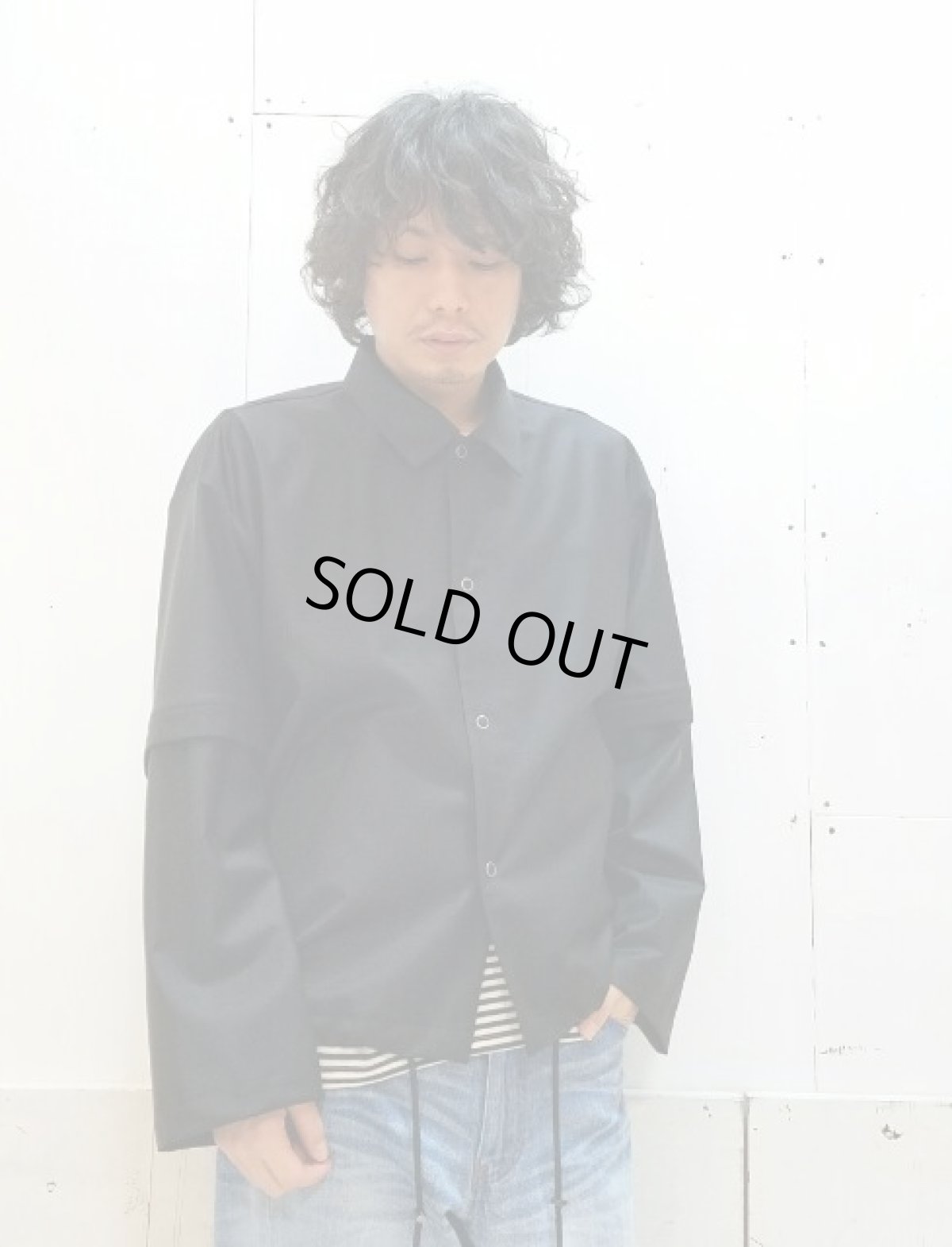 画像5: KIIT(キート)  SUPER 120'S 2WAY COACH BLOUSON KIC-Y99B-100（BLK） (5)
