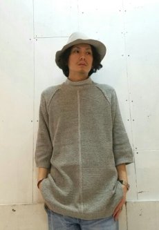 画像5: KIIT(キート) C / SI NEP YARN S/S KNIT TOPS KIC-K99-014 (GRY) (5)