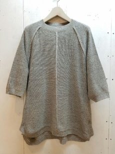 画像1: KIIT(キート) C / SI NEP YARN S/S KNIT TOPS KIC-K99-014 (GRY) (1)