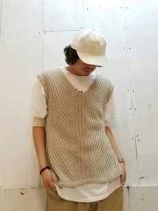 画像5: KIIT(キート) C / SI NEP YARN V-NECK KNIT VEST KIC-K98-014　(NAT) (5)