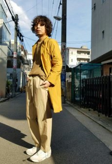 画像9: KIIT(キート) C / N SIDE SLIT EASY PANTS KIC-P96-001 (BGE) (9)