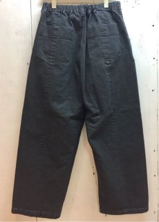 画像2: KIIT(キート) 10 oz DENIM WIDE TROUSERS KIC-P90-017 (BLK) (2)