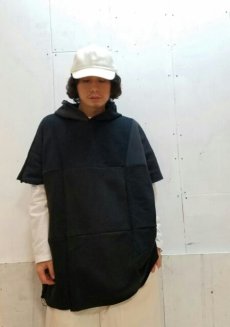 画像4: children of the discordance(チルドレンオブザディスコーダンス) × SEMBL(センブル)HANDMADE OVERSIZED HOODIE 17SS-COTDSMBL-003(BLK) (4)