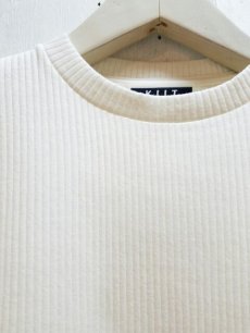 画像3: KIIT(キート)RIB STITCH S/SLEEVE TEE  KIC-T84-012 (WHT) (3)