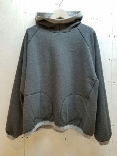 画像3: KIIT(キート)COTON PIQUE REVERSIBLE LOOSE HOODIE  KIC-T91-011 (WHT X C.GRY) (3)