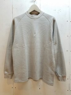 画像1: KIIT(キート)RIB STITCH L/SLEEVE TEE KIC-T98-012(GRY) (1)