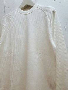 画像2: ★SALE30％OFF★KIIT(キート)RIB STITCH L/SLEEVE TEE KIC-T98-012(WHT) (2)