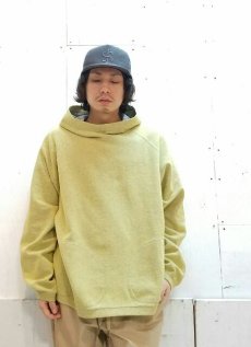 画像5: KIIT(キート)COTON PIQUE REVERSIBLE LOOSE HOODIE  KIC-T91-011 (YEL X L,GRY) (5)