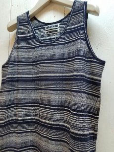 画像3: KIIT(キート)STRIPE BROAD STITCH TANK TOPS KIC-T86-003 (NVY X WHT) (3)