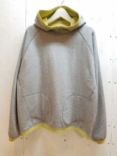 画像4: KIIT(キート)COTON PIQUE REVERSIBLE LOOSE HOODIE  KIC-T91-011 (YEL X L,GRY) (4)