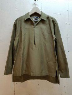 画像1: KIIT(キート)C / SI GROSGLAIN PULLOVER OPEN COLLAR SHIRTS　KIC-B98-018　（KHA） (1)