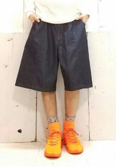 画像4: KIIT(キート) 10 oz DENIM WIDE SHORT PANTS KIC-P89-017 (IND.O.W) (4)