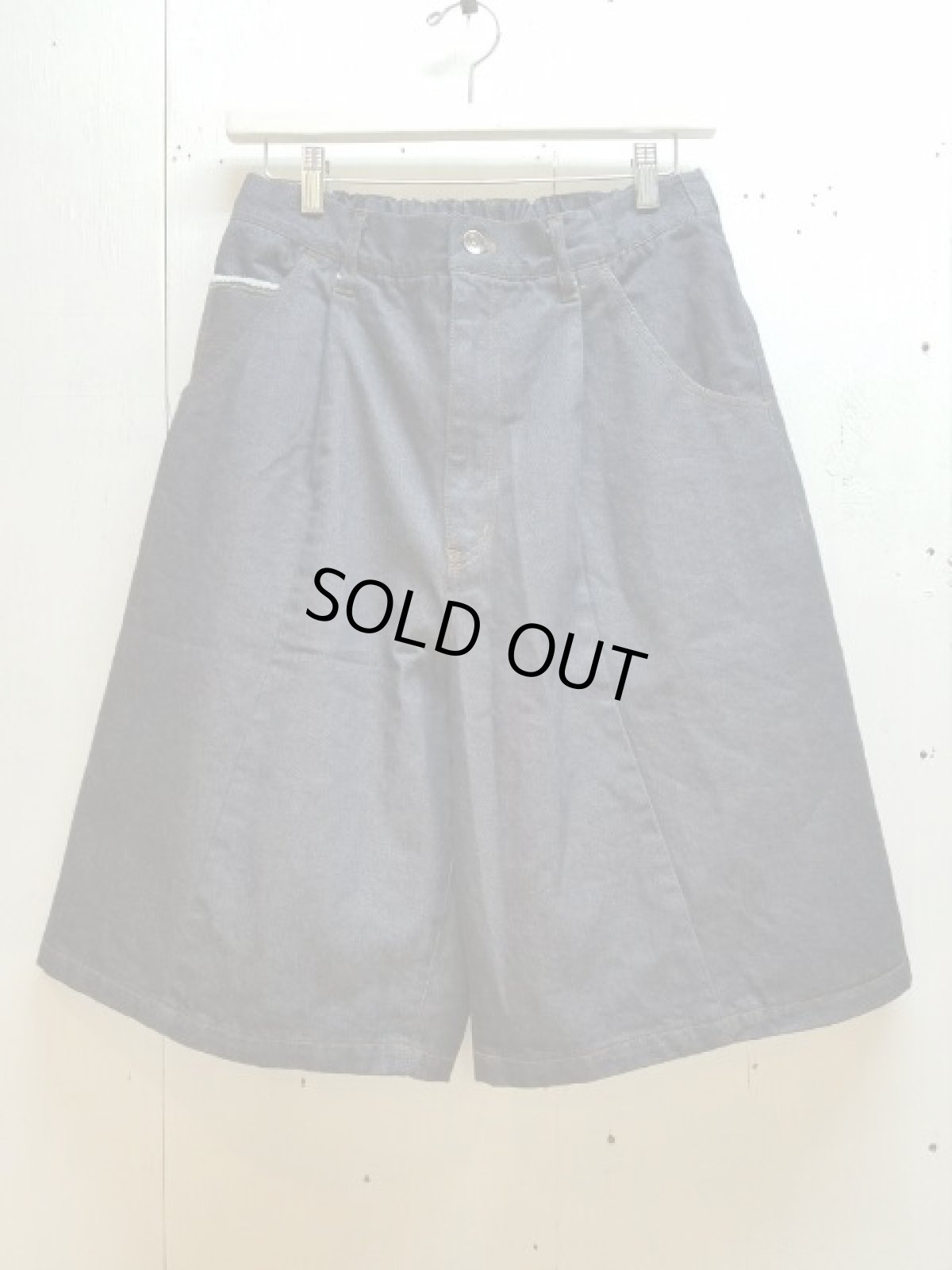 画像1: KIIT(キート) 10 oz DENIM WIDE SHORT PANTS KIC-P89-017 (IND.O.W) (1)