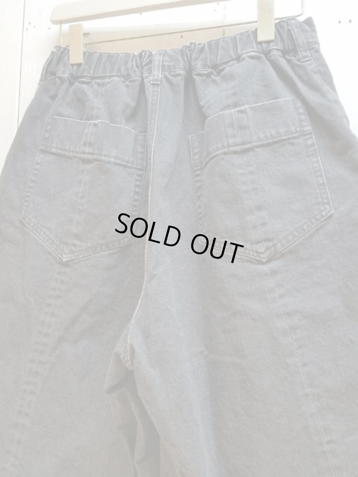 画像3: KIIT(キート) 10 oz DENIM WIDE SHORT PANTS KIC-P89-017 (BLK.BIO) (3)