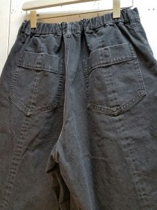 画像3: KIIT(キート) 10 oz DENIM WIDE SHORT PANTS KIC-P89-017 (BLK.BIO) (3)