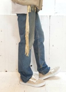 画像5: children of the discordance(チルドレンオブザディスコーダンス) FRINGE DENIM PANTS COTDPT-008(BLUE.B) (5)