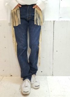 画像4: ★SALE 40% OFF★children of the discordance(チルドレンオブザディスコーダンス) FRINGE DENIM PANTS COTDPT-008(BLUE.A) (4)