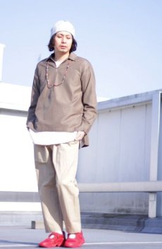 画像11: KIIT(キート) C / N SIDE SLIT EASY PANTS KIC-P96-001 (BGE) (11)