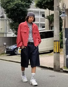 画像8: KIIT(キート) 10 oz DENIM WIDE SHORT PANTS KIC-P89-017 (IND.O.W) (8)