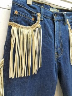 画像3: ★SALE 40% OFF★children of the discordance(チルドレンオブザディスコーダンス) FRINGE DENIM PANTS COTDPT-008(BLUE.A) (3)