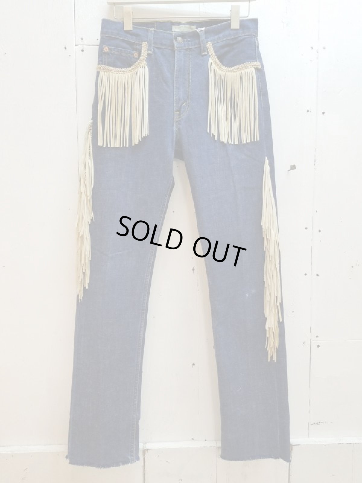 画像1: ★SALE 40% OFF★children of the discordance(チルドレンオブザディスコーダンス) FRINGE DENIM PANTS COTDPT-008(BLUE.A) (1)