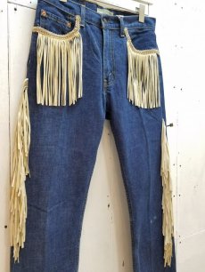 画像2: ★SALE 40% OFF★children of the discordance(チルドレンオブザディスコーダンス) FRINGE DENIM PANTS COTDPT-008(BLUE.A) (2)