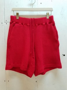 画像1: REBEL ELEMENTS別注　KIIT(キート) 　BIG WAFFULE SHORT PANTS KIC-P83-021(RED) (1)