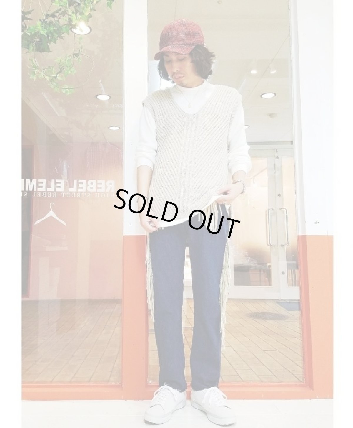 画像7: KIIT(キート) C / SI NEP YARN V-NECK KNIT VEST KIC-K98-014　(NAT) (7)