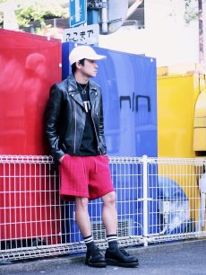 画像5: REBEL ELEMENTS別注　KIIT(キート) 　BIG WAFFULE SHORT PANTS KIC-P83-021(RED) (5)