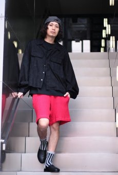 画像6: REBEL ELEMENTS別注　KIIT(キート) 　BIG WAFFULE SHORT PANTS KIC-P83-021(RED) (6)