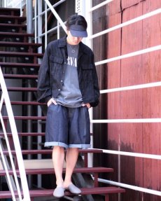 画像9: KIIT(キート) 10 oz DENIM WIDE SHORT PANTS KIC-P89-017 (IND.O.W) (9)