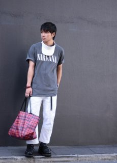 画像6: children of the discordance(チルドレンオブザディスコーダンス) OLD PATCH DENIM PANTS COTDPT-001(WHT) (6)