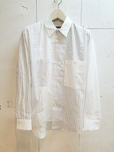 画像1: ★SALE 40%OFF★KIIT(キート) CRAZY PATTERN STRIPE SHIRTS KID-B95-007(WHT) (1)