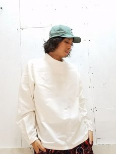 画像5: KIIT(キート)C/SI GROSGRAIN HI NECK P/O SHIRTS KID-B93-005(WHT) (5)