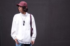 画像6: KIIT(キート)C/SI GROSGRAIN HI NECK P/O SHIRTS KID-B93-005(WHT) (6)