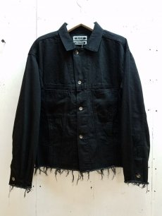 画像2: KIIT(キート)11.5oz DENIM LOOSE BLOUSON　KID-Y93-009　(BLK) (2)