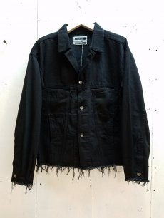 画像1: KIIT(キート)11.5oz DENIM LOOSE BLOUSON　KID-Y93-009　(BLK) (1)