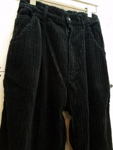 画像2: KIIT(キート)　5W COTTON CORDUROY WIDE PANTS　KID-P96B-010　（BLK） (2)