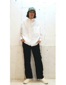 画像5: KIIT(キート) 5W COTTON CORDUROY FLARE PANTS KID-P97B-010 (BLK) (5)